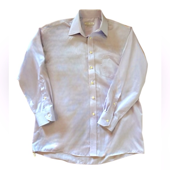 Joseph Abboud non-iron Classic fit dress shirt Gray 16 L - Picture 1 of 15
